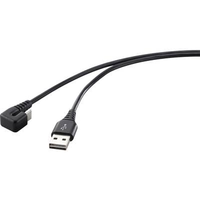 Frons Me vooroordeel Renkforce USB-kabel USB 2.0 USB-C stekker, USB-A stekker 1.00 m Zwart  RF-4609276 kopen ? Conrad Electronic