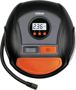 Conrad OSRAM OTI450 Compressor 12V-adapter voor kabelgebruik, Digitaal display, Snoeropbergruimte / opname, Met werklamp, Overb... aanbieding