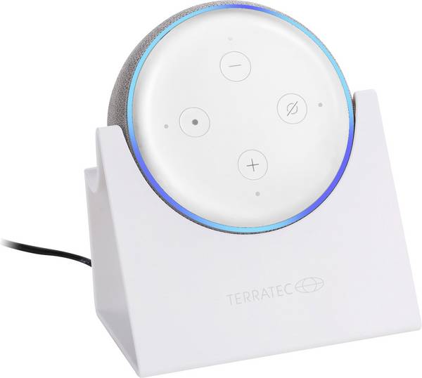 Terratec Stand by ME Echo Tafelstandaard Wit Geschikt voor (smart speakers): Amazon Echo Dot
