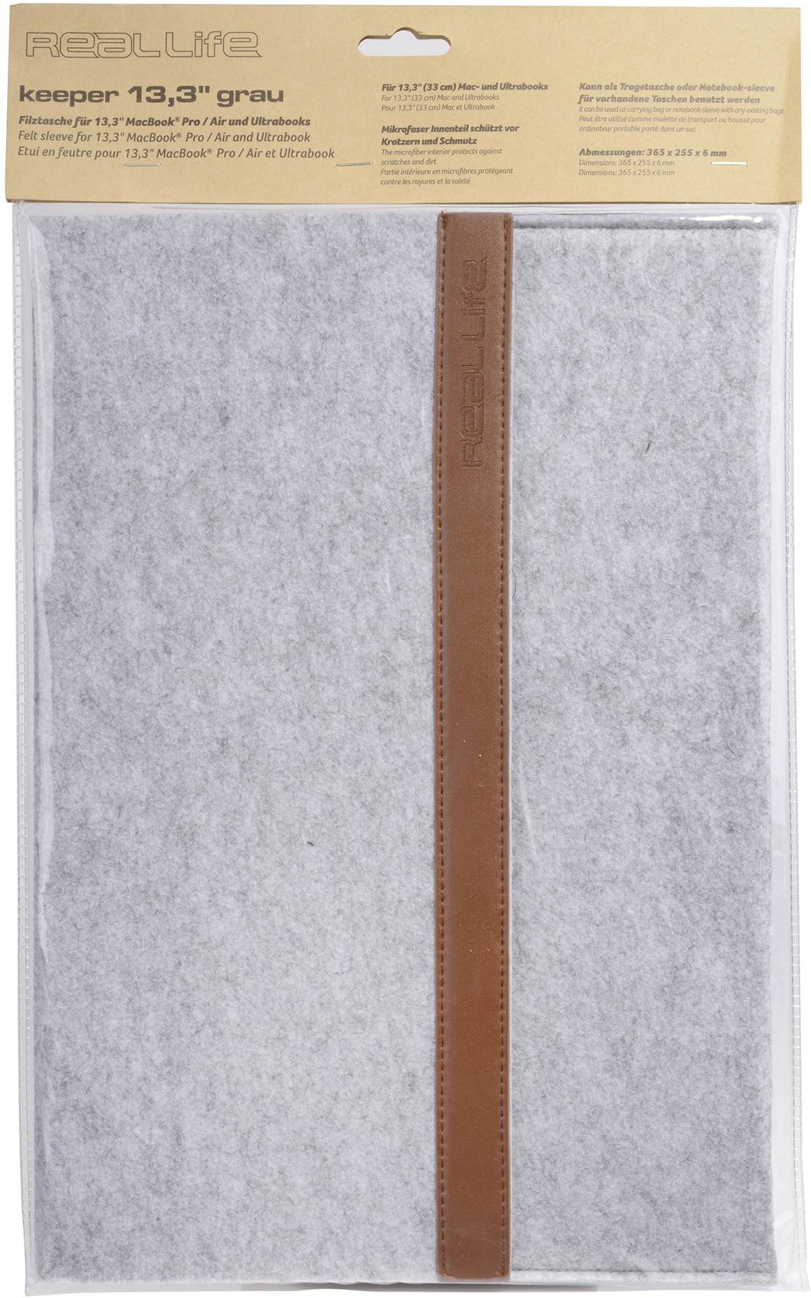 Ultron keeper Laptoptas Geschikt voor max. (laptop): 33,8 cm (13,3") Grijs-1