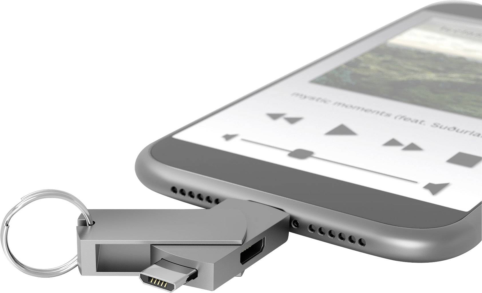 Terratec USB 2.0 Adapter [1x Micro-USB-bus - 1x Micro-USB-stekker, USB-C stekker] CONNECT C600 0 m-1