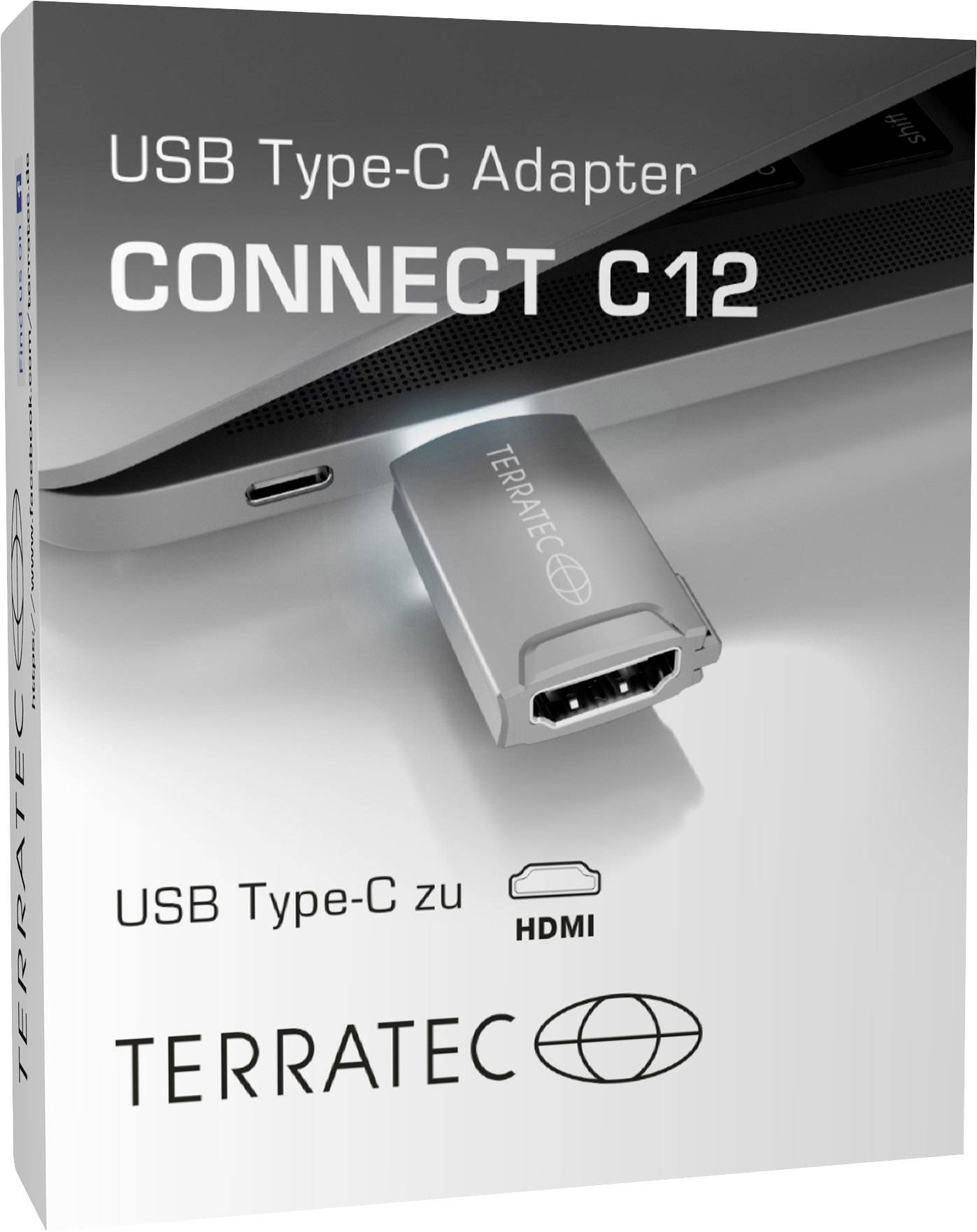 TERRATEC-adapter Sluit C12 USB-C -> HDMI aan-1