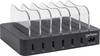 Manhattan 102254 USB-laadstation 50 W 6x USB-A Zwart, Transparant Binnen