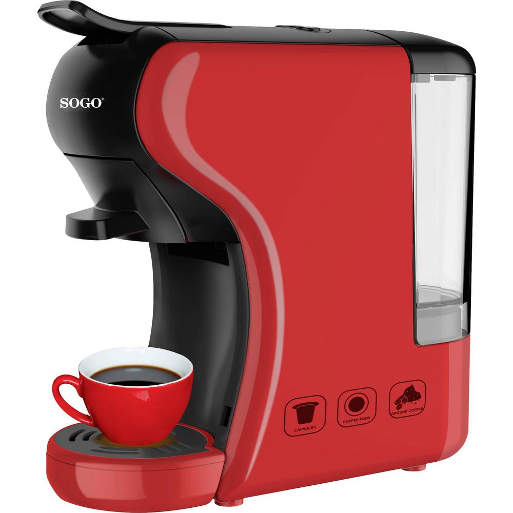 SOGO Koffiemachine - Express Capsulemachine 0.6 L - 19Bar - Rood