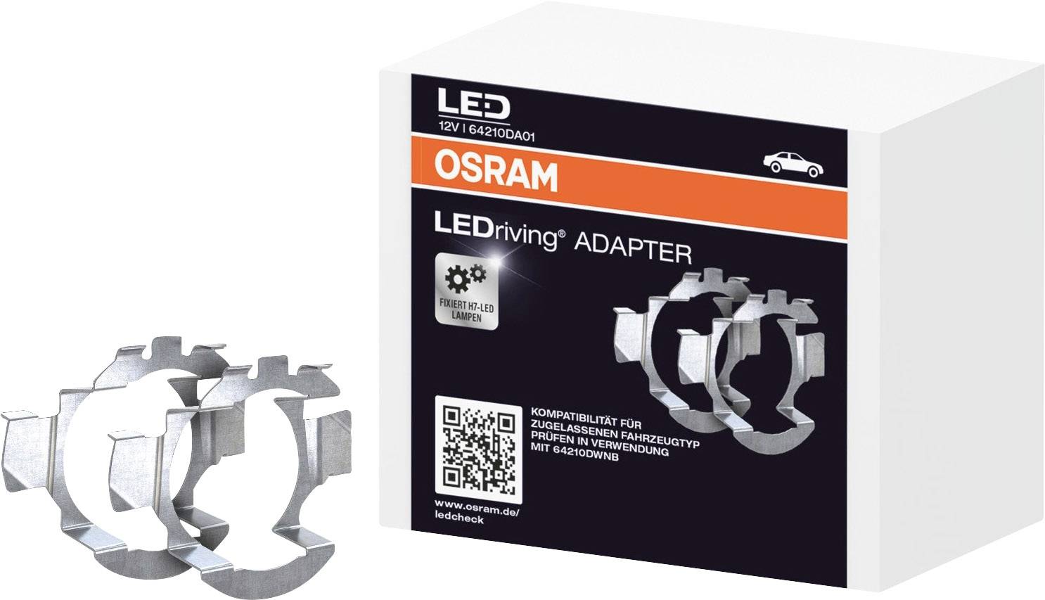 OSRAM Lampfitting (auto) 64210DA01 Fitting PX26d Bouwvorm (autolamp) H7, Adapter für Night Breaker H7-LED