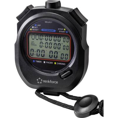 Renkforce RF-SW-130 Digitale stopwatch Zwart