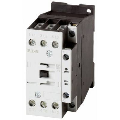 Een witte elektrische schakelaar met schroefklemmen en opschrift 'EATON'.