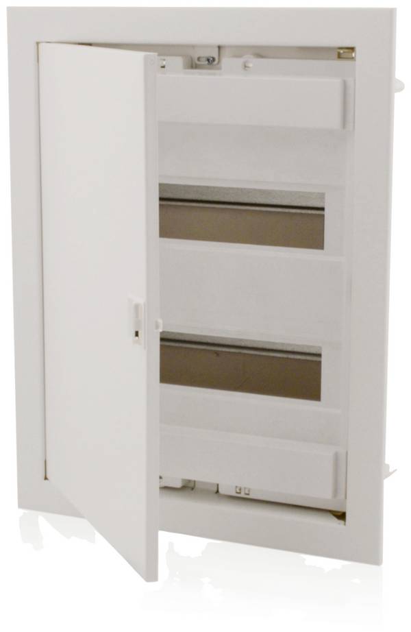 Intratec MKEUGH24-650 MKEUGH24-650 Distributiekast Inbouw (in muur) Aantal groepen: 24 Aantal rijen: 2 Inhoud: 1 stuk(s)