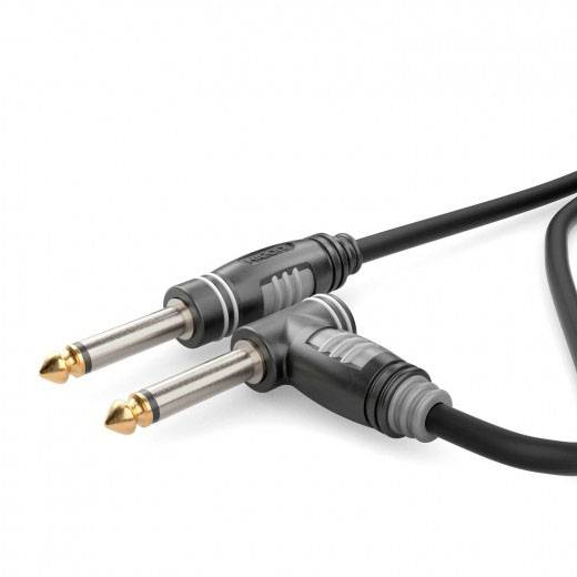 Sommer Cable HBA-6M6A-0600 Jackplug Audio Aansluitkabel [1x Jackplug male 6,3 mm (mono) - 1x Jackplug male 6,3 mm (mono)] 6.00 m Zwart