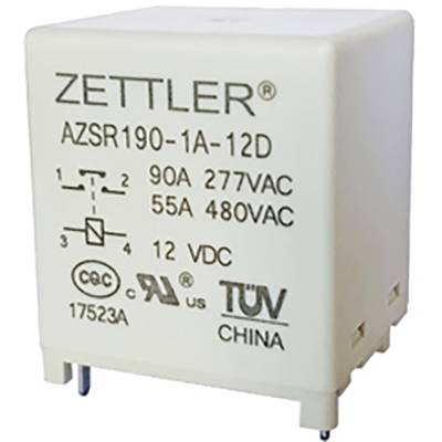 Zettler Electronics Zettler electronics Printrelais 12 V/DC 100 A 1x NO 1 stuk(s) 