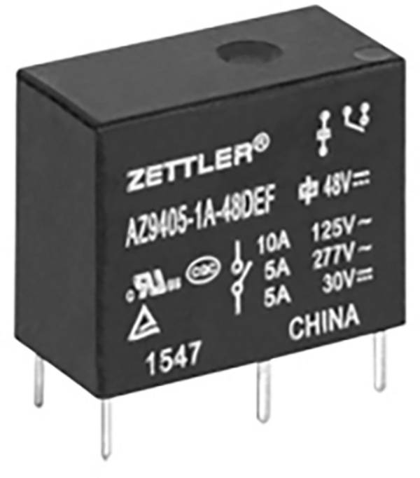 Zettler Electronics AZ9405-1A-24DSEF Printrelais 24 V/DC 10 A 1x NO 1 stuk(s)