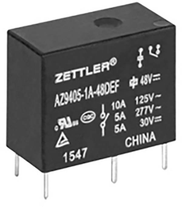 Zettler Electronics AZ9405-1C-12DEF Printrelais 12 V/DC 5 A 1x wisselcontact 1 stuk(s)