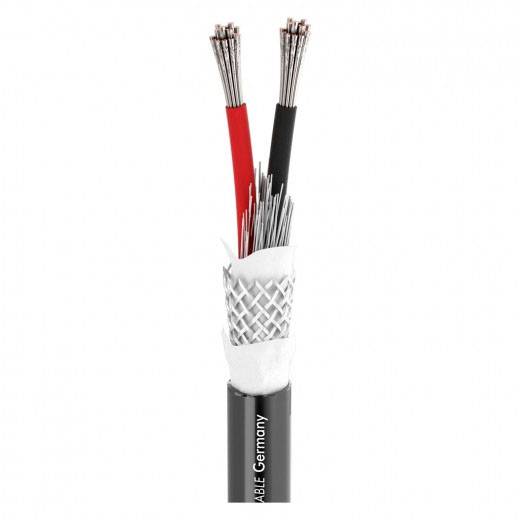 Sommer Cable 425-0241AQ Luidsprekerkabel 2 x 2.5 mm² + 2 x 2.5 mm² Zwart per meter