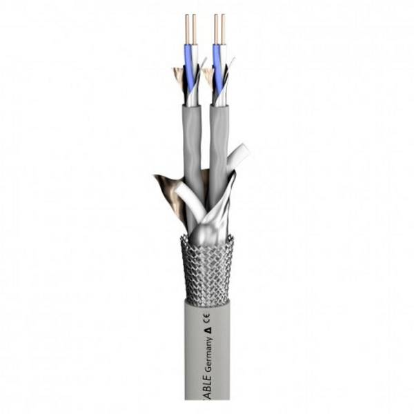 Sommer Cable 100-1156-02C Signaalkabel  4 x 0.26 mm² Grijs per meter