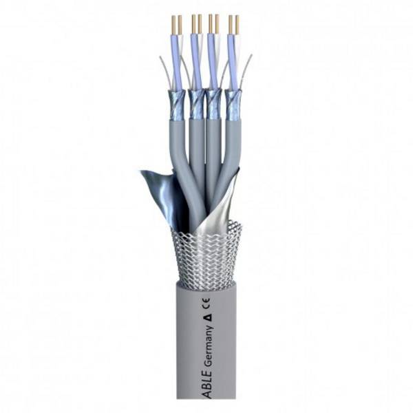 Sommer Cable 100-1156-04C Signaalkabel  8 x 0.26 mm² Grijs per meter