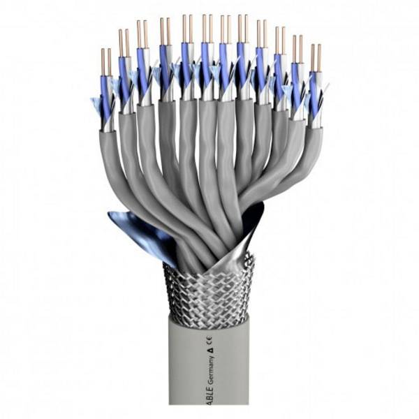 Sommer Cable 100-1156-12C Signaalkabel  12 x 2 x 0.26 mm² + 12 x 2 x 0.26 mm² Grijs per meter