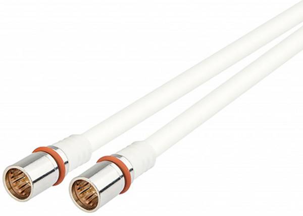 Kathrein Antenne, Satelliet Aansluitkabel [1x F-stekker - 1x F-stekker] 0.80 m 105 dB Afgeschermd Meerdere kleuren