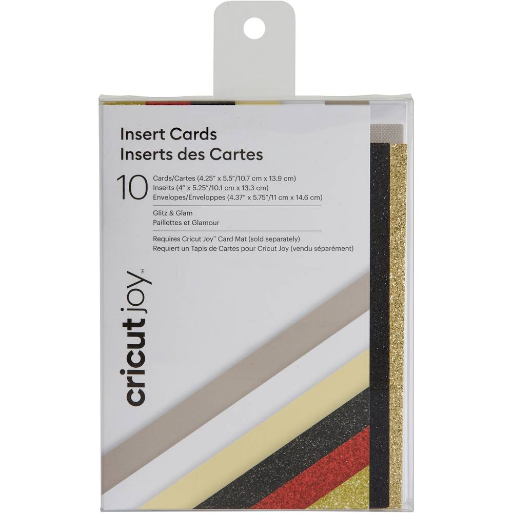 Cricut Insert Cards Glitz & Glam R20 (10,8 cm x 14 cm) 10-pack