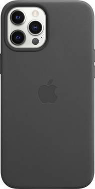 Apple iPhone 12 Pro Max Leder Case Leren Case Apple iPhone 12 Pro Max Zwart