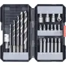 kwb 108805 Boor- en bitassortiment 22-delig Metaal 3 mm, 4 mm, 5 mm, 6 mm, 8 mm
