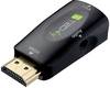 TECHly IDATA-HDMI-VGA2MABT HDMI / VGA Adapter [1x HDMI-bus - 1x VGA-bus, Jackplug female 3,5 mm] Zwart