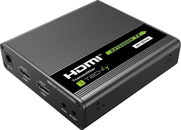 TECHly IDATA-EXT-676 Extender (verlenging) RJ45, S/PDIF (TOSLINK), HDMI, Infrarood Via netwerkkabel RJ45 70 m