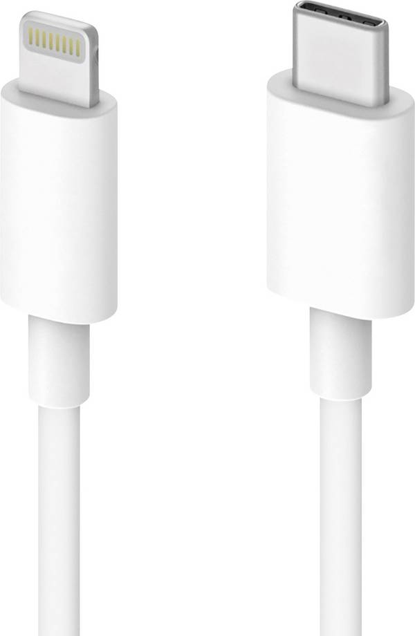TECHly ICOC-APP-8BUC10T USB-kabel USB 2.0 Apple Lightning stekker 1.00 m Wit PVC-mantel, Rond