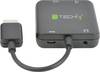TECHly IDATA-HDMI-VGA8 HDMI / Stereo cinch (R/L) / Toslink / USB Adapter [1x HDMI-stekker - 1x HDMI-bus] Zwart 4K UHD