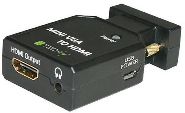 TECHly AV Converter IDATA-VGA-HDMINI [HDMI, Jackplug - VGA] 1920 x 1200 Pixel, 1680 x 1050 Pixel, 1440 x 900 Pixel, 1366 x 768 Pixel, 1280 x 960 Pixel, 1280 x 768 Pixel, 1152 x 864 Pixel, 800 x 600 Pixel, 640 x 480 Pixel