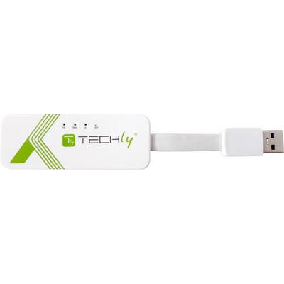 TECHly IDATA-USB-ETGIGA-3A Adapter 5 GBit/s USB-A 3.2 Gen 1, RJ45-0