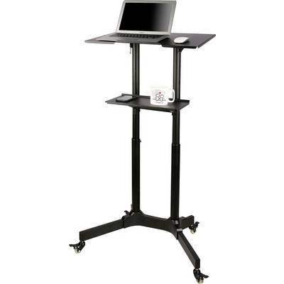 TECHly ICA-TB-TPM-1BK TV-wagen Aantal monteerbare displays: 1 Display(s) Zwart In hoogte verstelbaar, Laptophouder, Kant-0