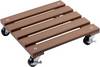 Metafranc WU0825100 Transportroller Houtcomposiet (WPC) Laadvermogen (max.): 60 kg 300 mm x 300 mm x 73 mm Aantal rollers 4