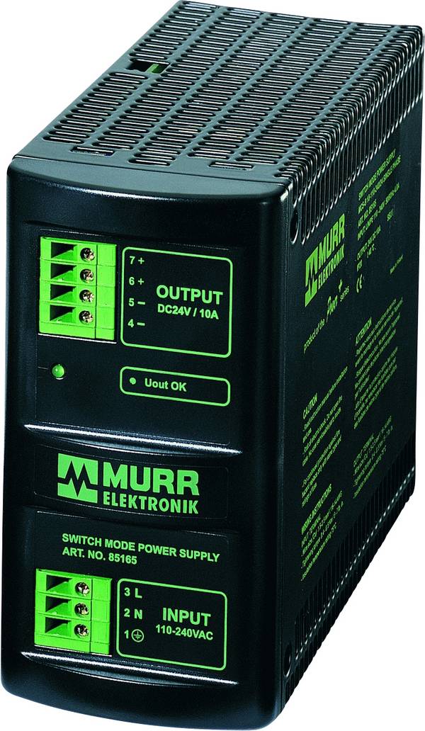 Murrelektronik 85165 DIN-rail netvoeding  28 V/DC 10 A  Aantal uitgangen:1 x  Inhoud 1 stuk(s)