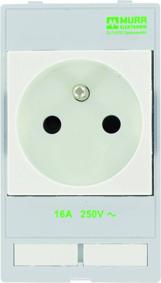 MURRELEKTRONIK 4000-68000-3010000 Stopcontact type E; 250VAC; 16A; IP20; op paneel; Ing: vork 4mm - 1 stuk