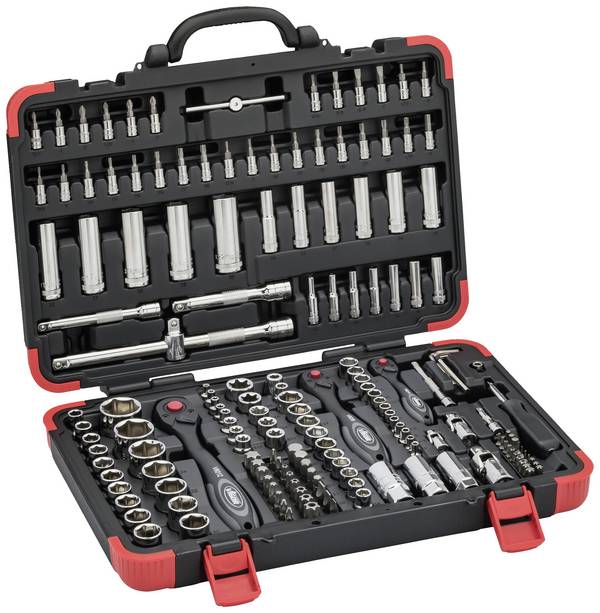 Vigor  V2461N Dopsleutelset  1/4" (6,3 mm), 5/16" (8 mm) 172-delig