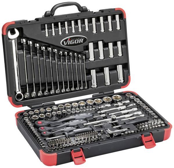Vigor V3277N V3277N Dopsleutelset  5/16" (8 mm) 212-delig