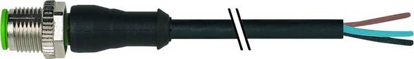 Murrelektronik 7000-12021-6140150 Sensor/actuator connector, niet geassembleerd M12 x 1 Aantal polen (sensoren): 4 Stekker, recht 1.50 m 1 stuk(s)