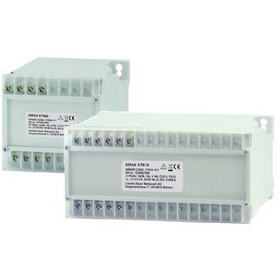 Twee elektronische stuurapparaten met het getoonde model 'SIRAX CT600/610', gebruikt voor het meten van elektrische parameters.