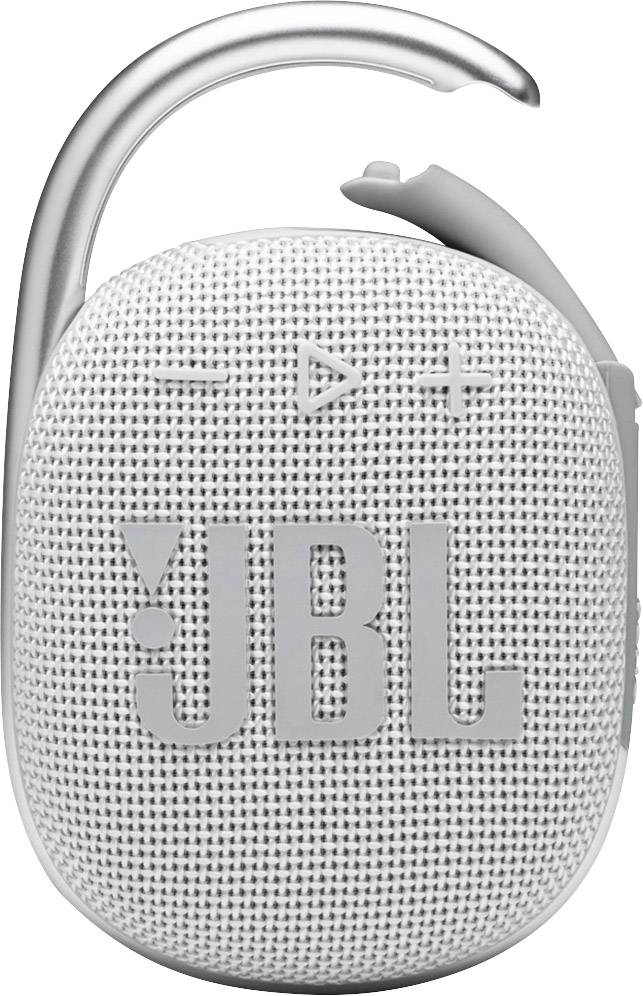 JBL Clip 4 Bluetooth luidspreker Waterafstotend, Stofdicht Wit
