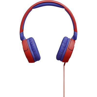 JBL JR 310 On Ear koptelefoon Kabel Kinderen  Rood, Blauw  Vouwbaar, Volumebegrenzing, Volumeregeling