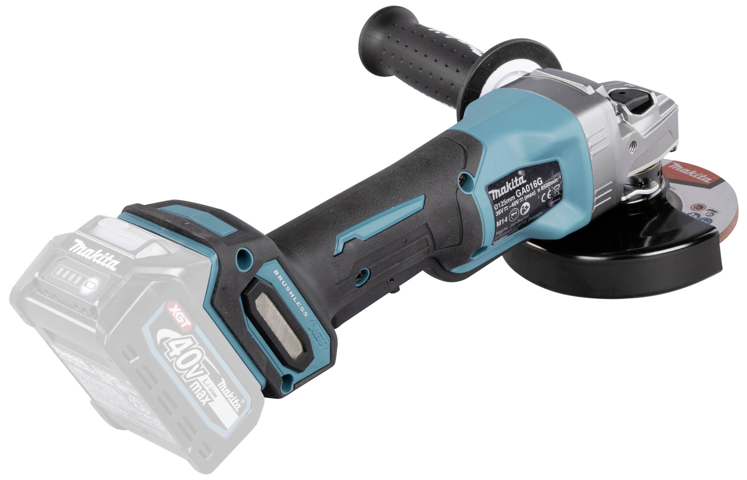 Makita GA016GZ 40 V Max Haakse slijper 125 mm-7