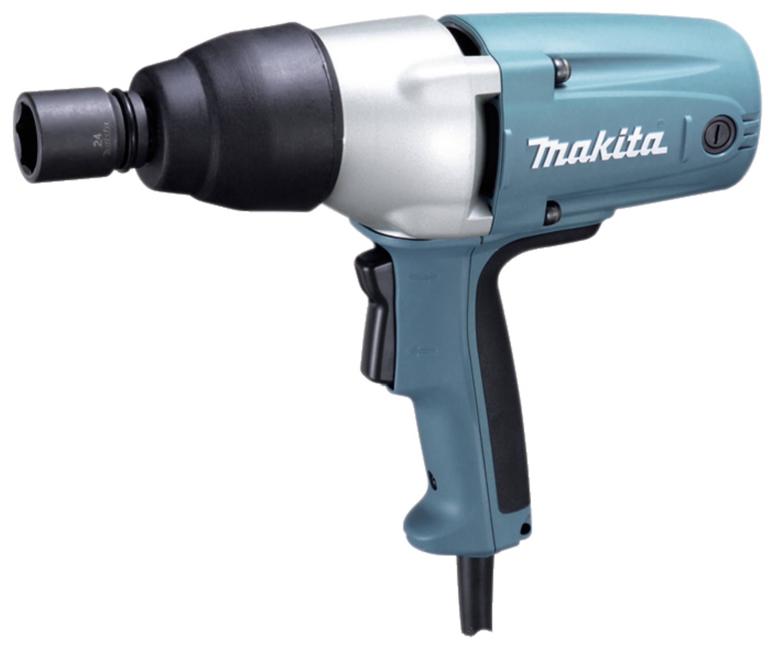 Accuslagschroevendraaier van Makita in blauw en zilver, geschikt voor veeleisende schroefwerkzaamheden.
