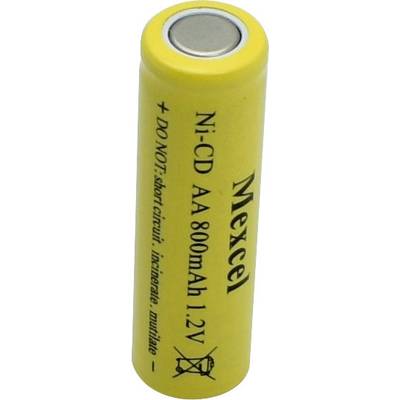 Mexcel DAA800B Speciale oplaadbare batterij AA (penlite) Flat-top NiCd 1.2 V 800 mAh