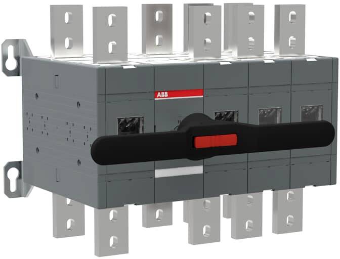 Lastschakelaar Zwart 4-polig 1600 A ABB 1SCA103306R1001