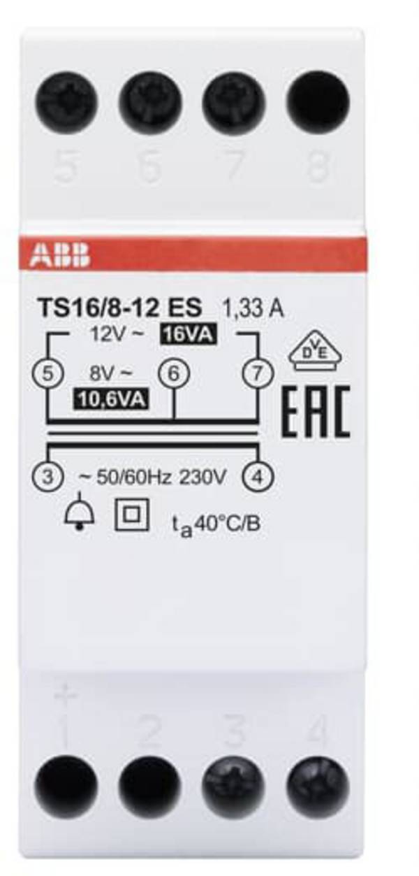 ABB 2CSM228605R0812 Beltransformator 16 V 2 A