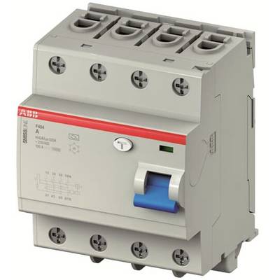 Dit is een afbeelding van een vermogensschakelaar van ABB met een blauw en grijs ontwerp, geschikt voor elektrische beveiligingstoepassingen.