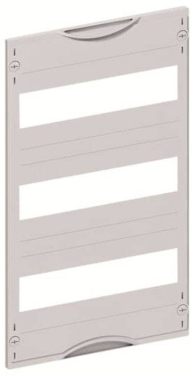 Een rechthoekig, verticaal frame met meerdere horizontale openingen. Heldere, functionele vormgeving.