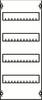 Striebel & John 2CPX037591R9999 1V0A serieinbouwmodule serieafstand 125 mm, 4RE/BH0, 1FB Draagframemodule voor inbouwapparaatuur Aantal rijen 4 1 stuk(s)