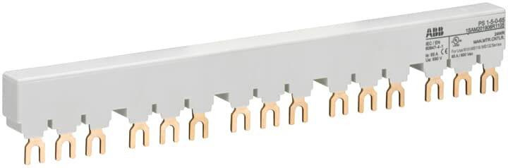 ABB 1SAM201906R1105 PS1-5-0-65 3-fasen verzamelrail voor 5 MS116 / MS132, IE=65A Verzamelrail Grijs 10 mm² 65 A 1 stuk(s)