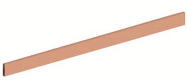 Striebel & John 2CPX042200R9999 ZX2001 Cu-rail 12x5mm, L:181mm koperrail, losse levering Koperrail 250 A 1 stuk(s)
